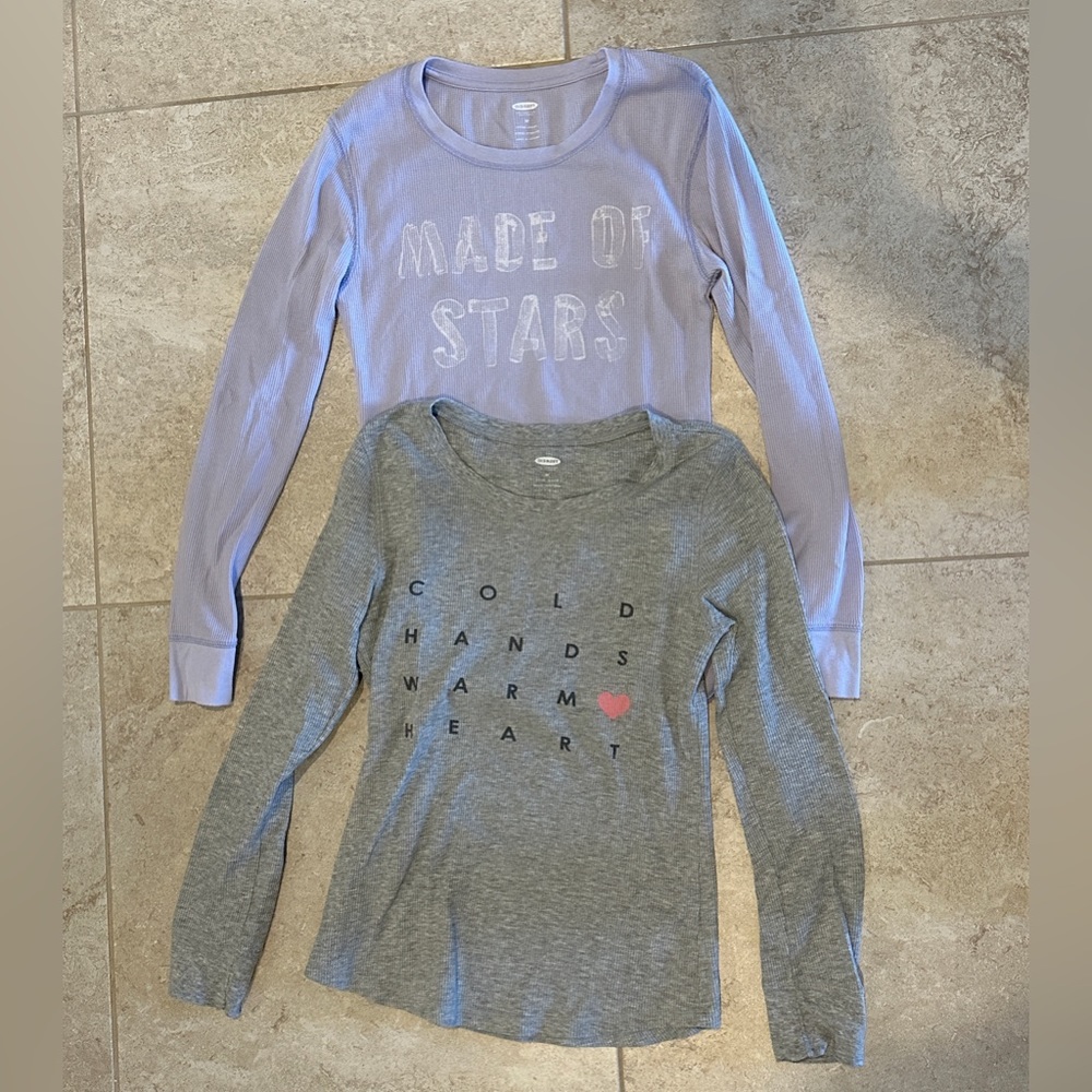 Old Navy Ladies Ribbed Longsleeve t-shirt Bundle